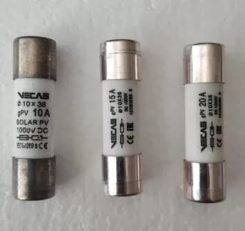 Предохранитель DC 1000V 15A 10×38