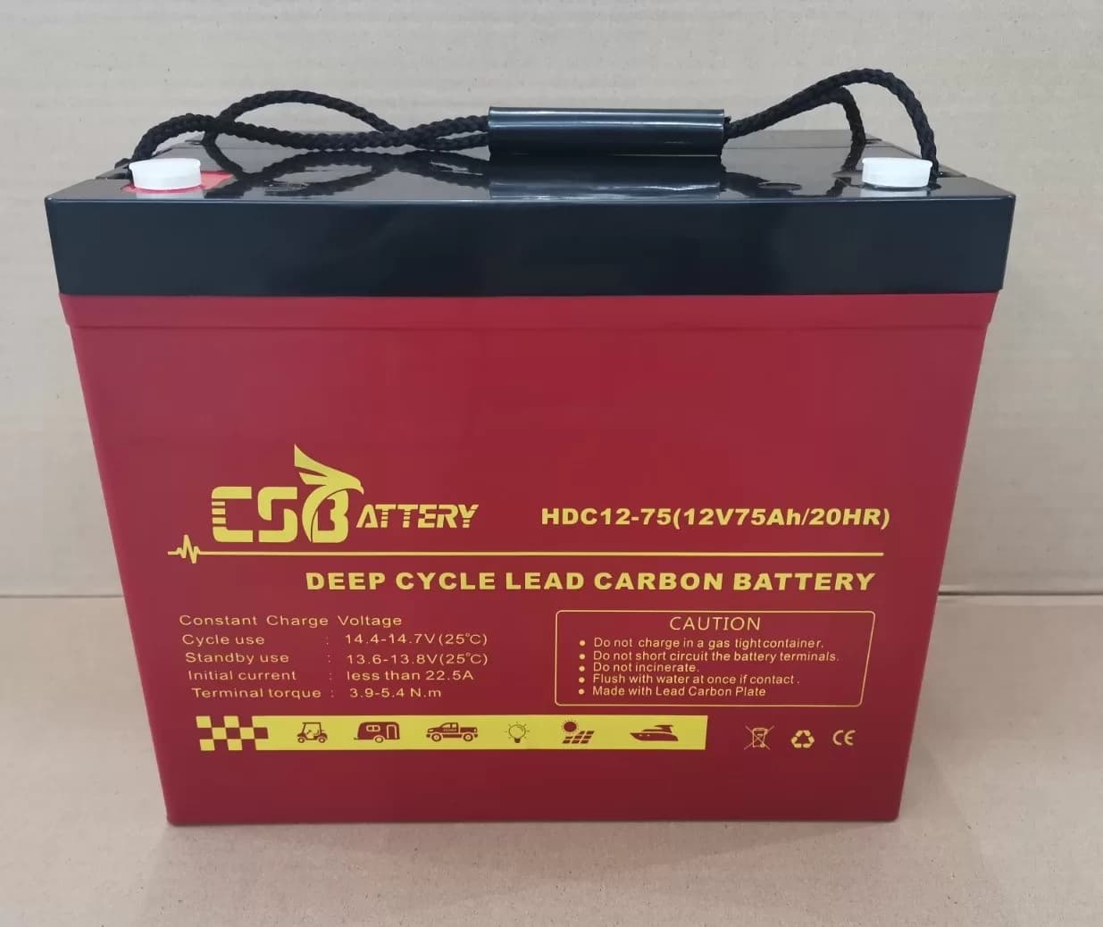 Battery CS HDC-12-75 VRLA Lead Carbon