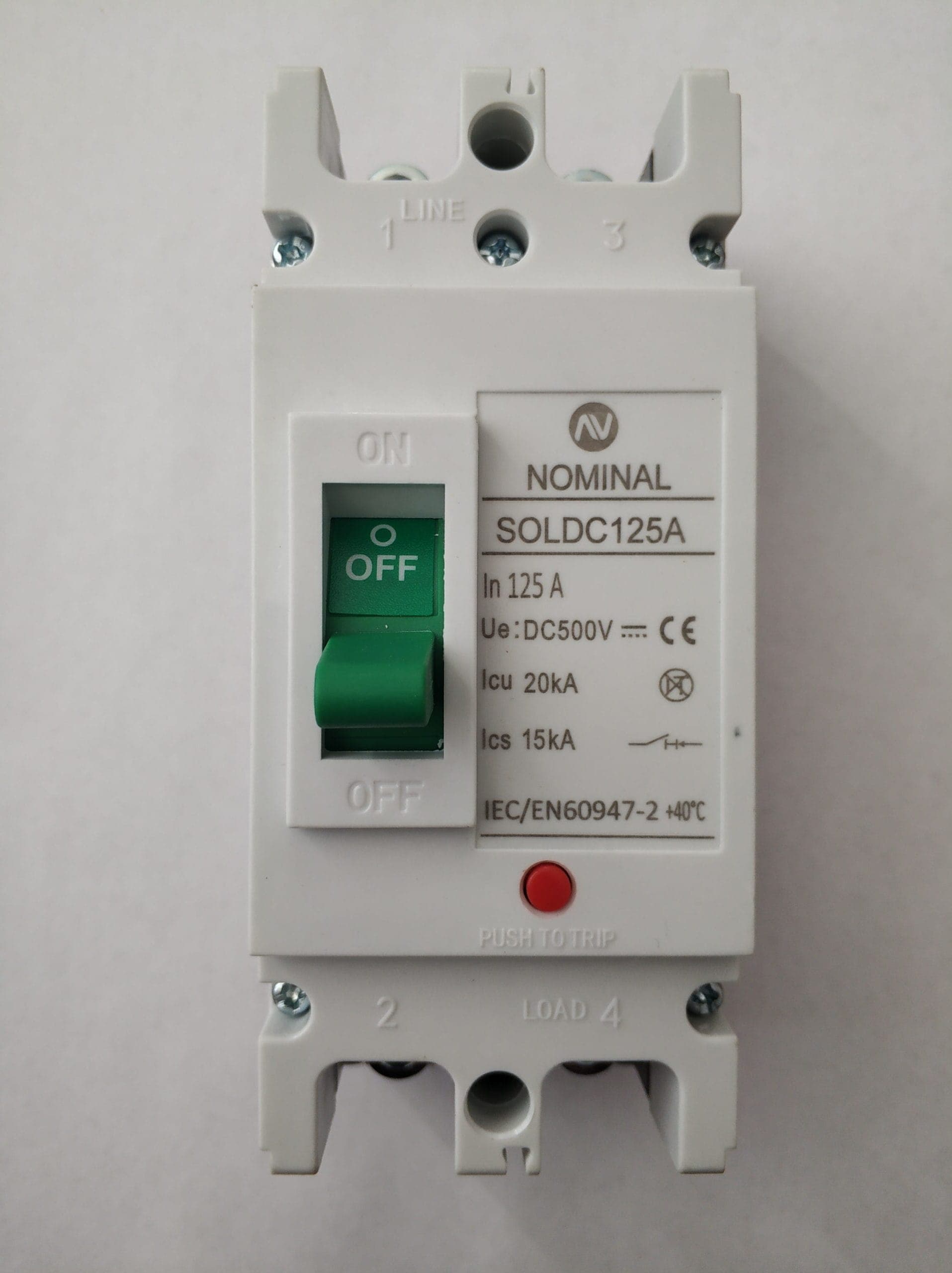 Автомат постоянного тока SOLDC 125A 500VDC 2P
