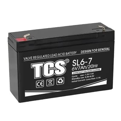 Battery TCS SL6V7Ah VRLA AGM